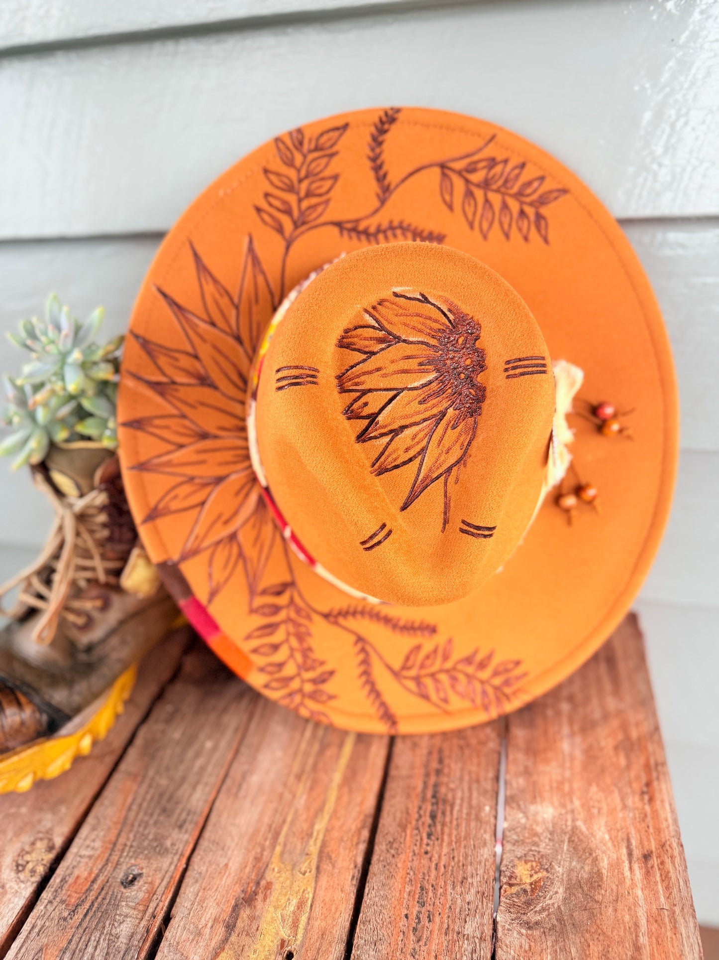 Wild Bloom Graffiti Fedora