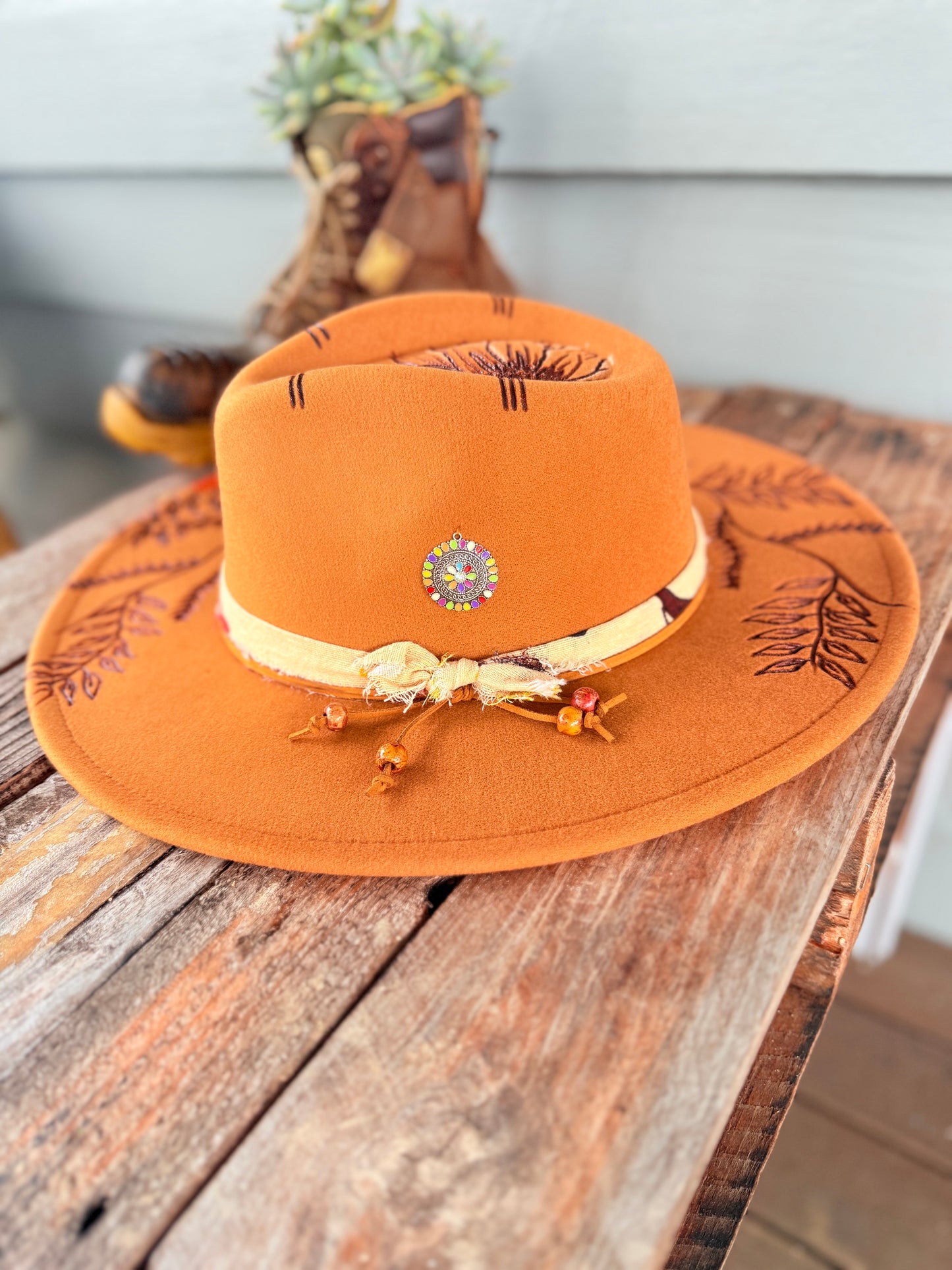 Wild Bloom Graffiti Fedora