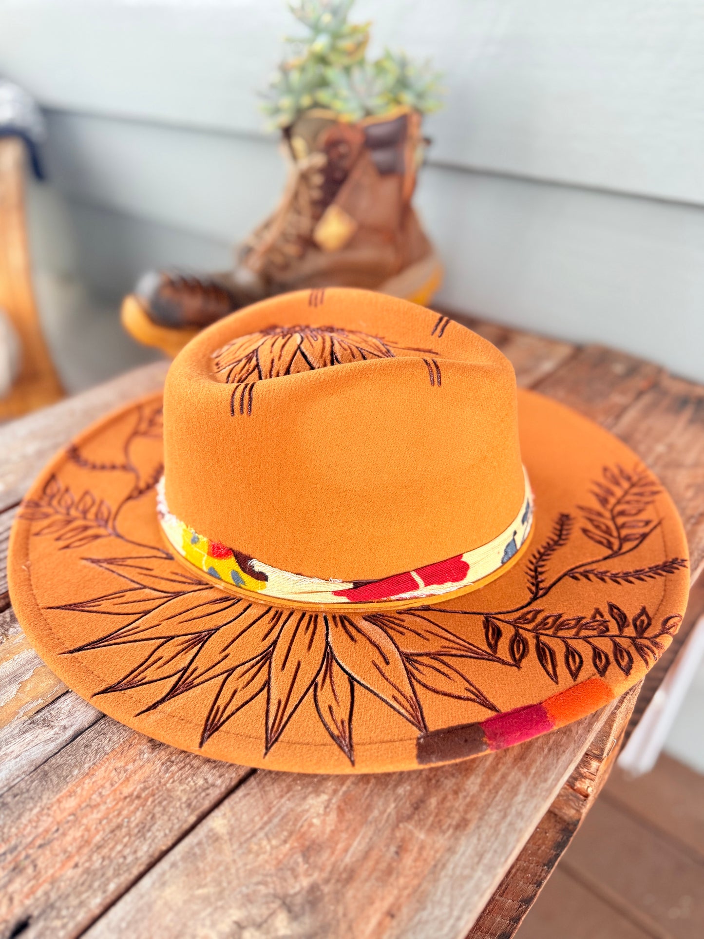 Wild Bloom Graffiti Fedora