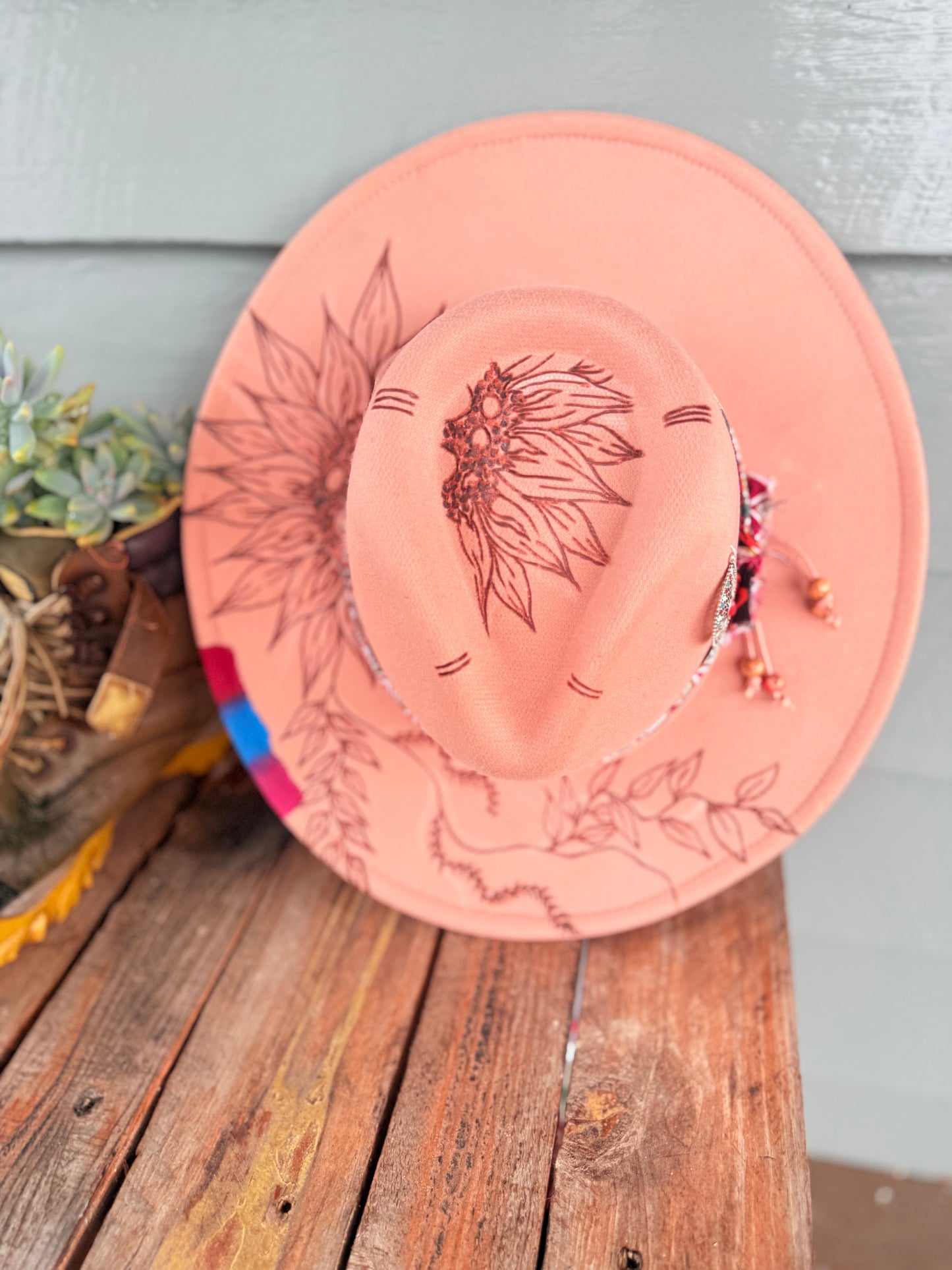 Wild Bloom Graffiti Fedora