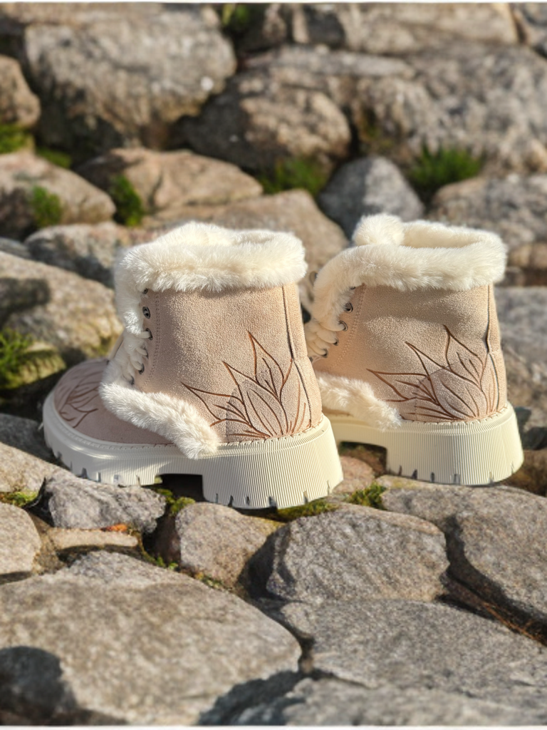 Winter Rose Combat Boots