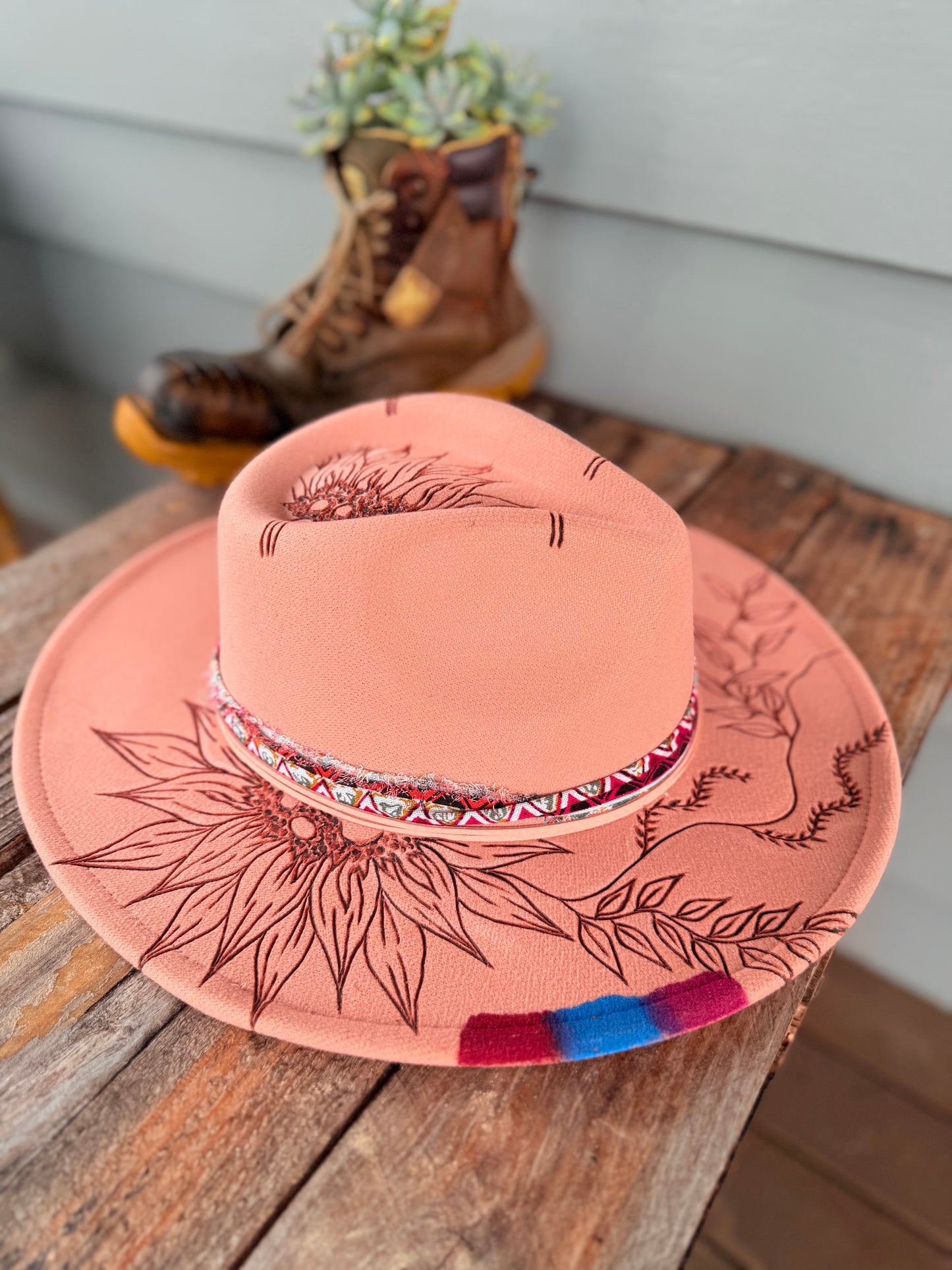Wild Bloom Graffiti Fedora