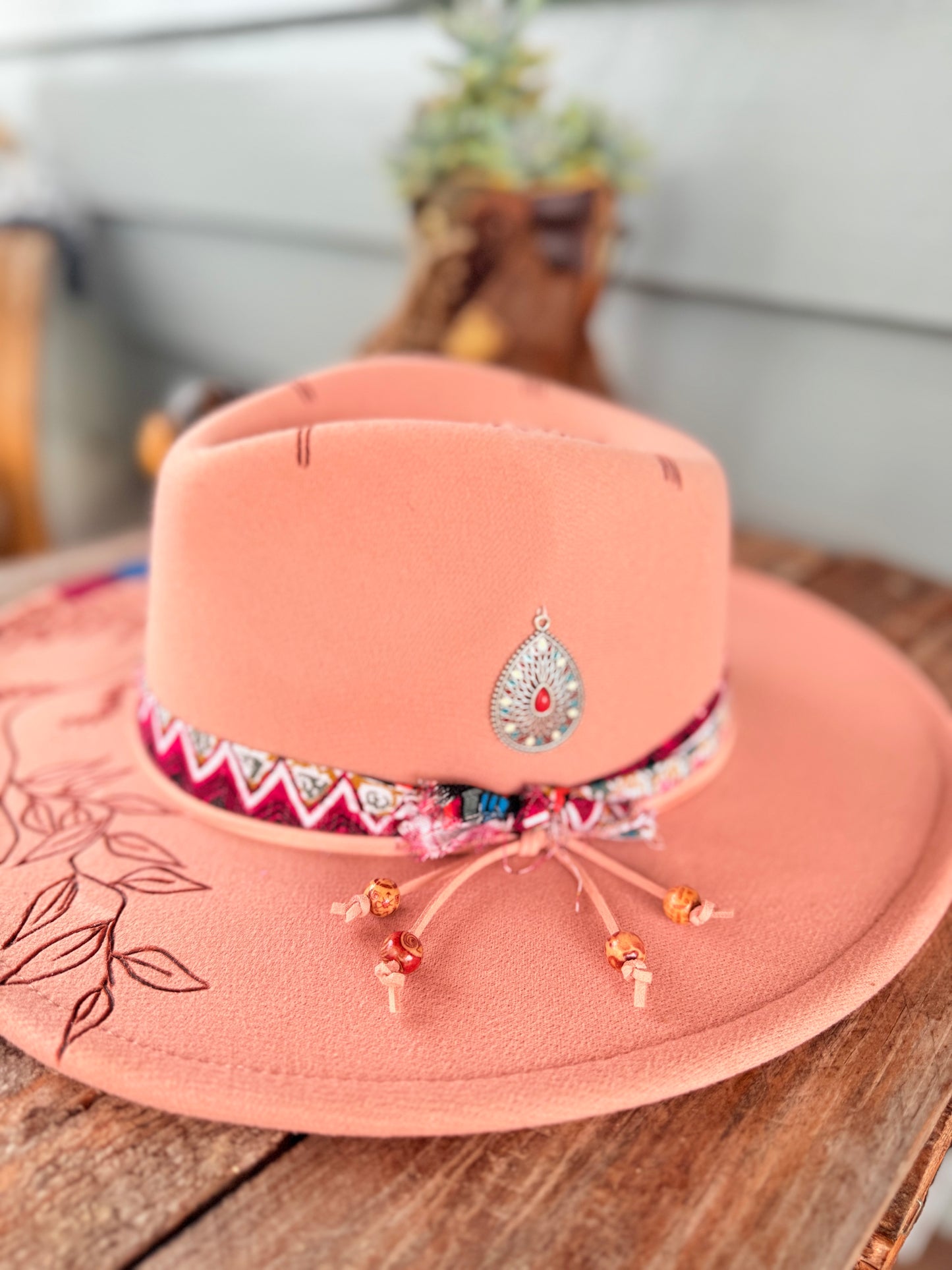 Wild Bloom Graffiti Fedora