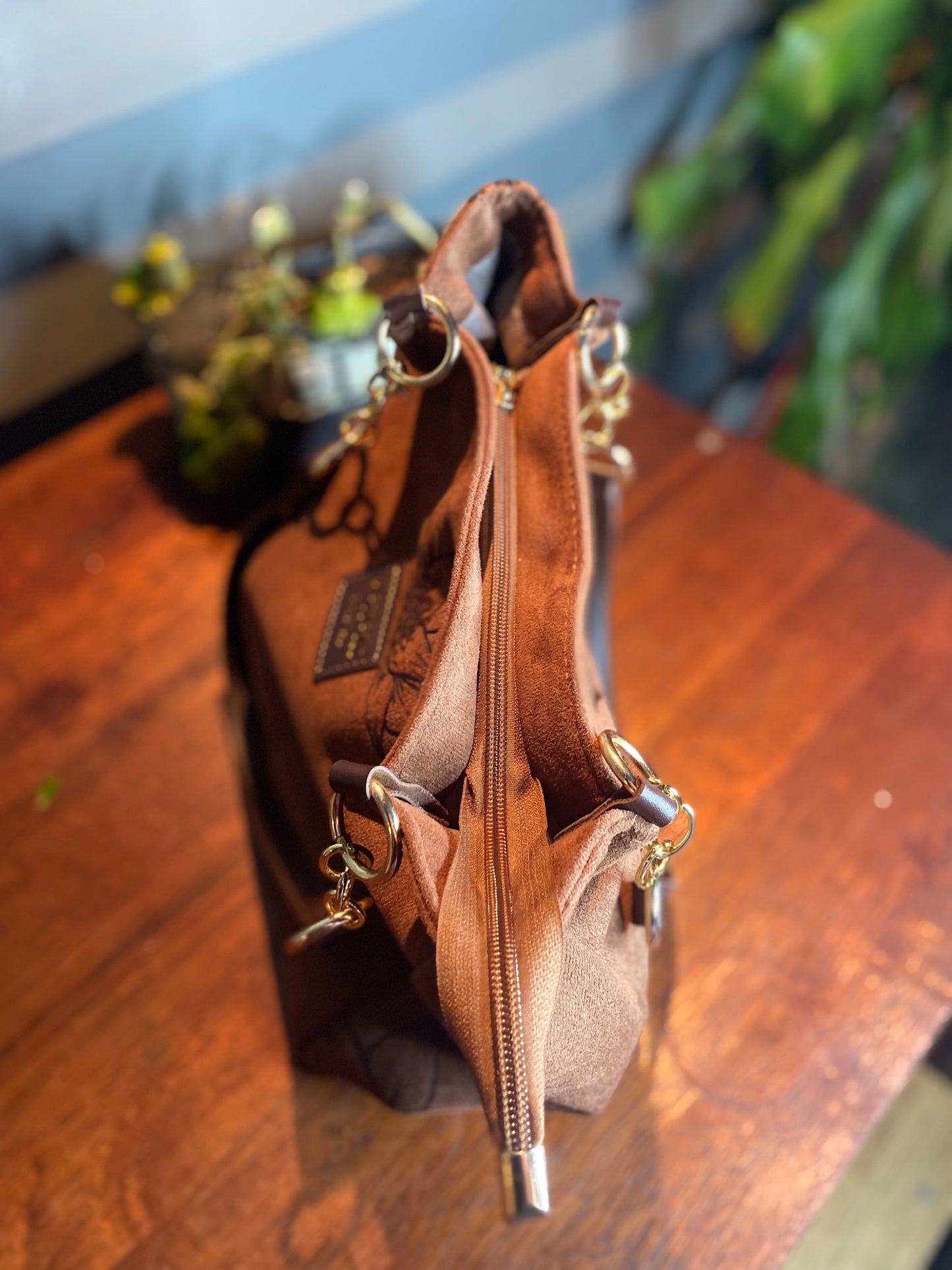 Sunflower Suede Handbag