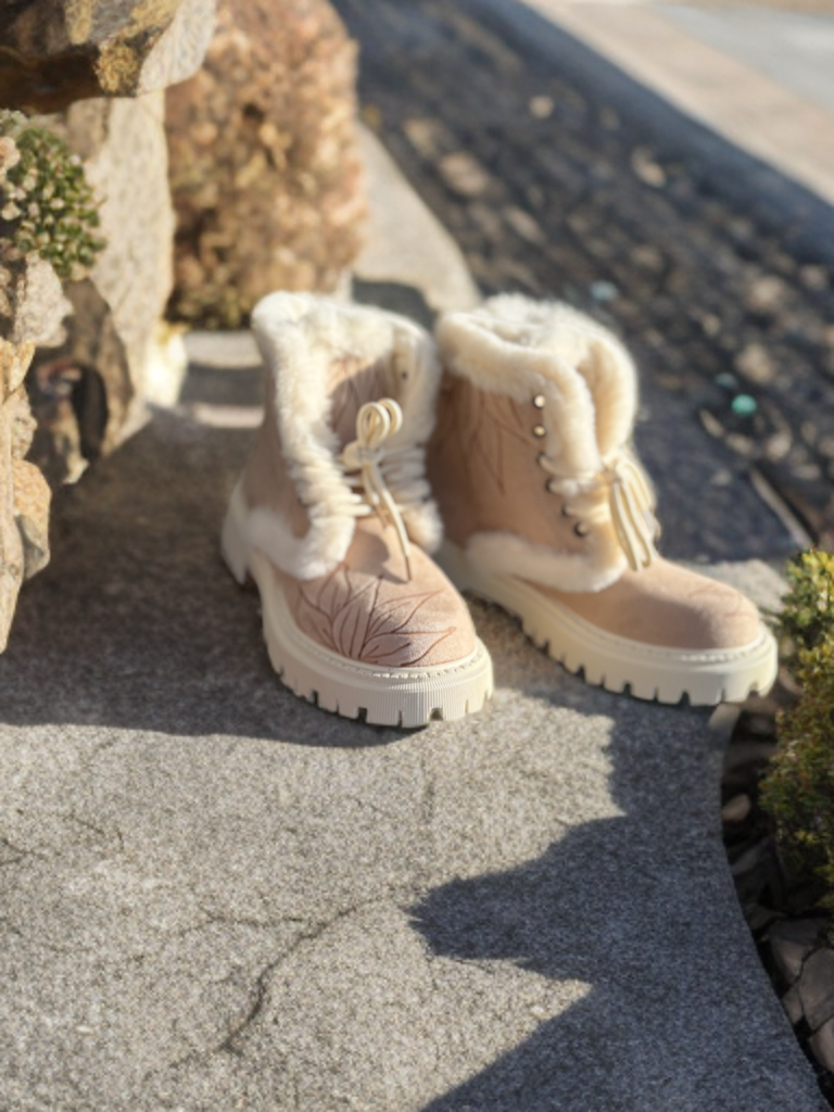 Winter Rose Combat Boots