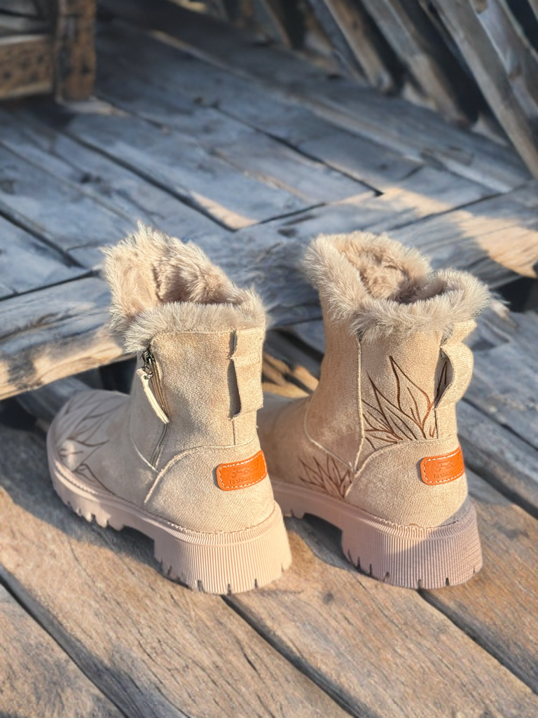 Winter Rose Combat Boots
