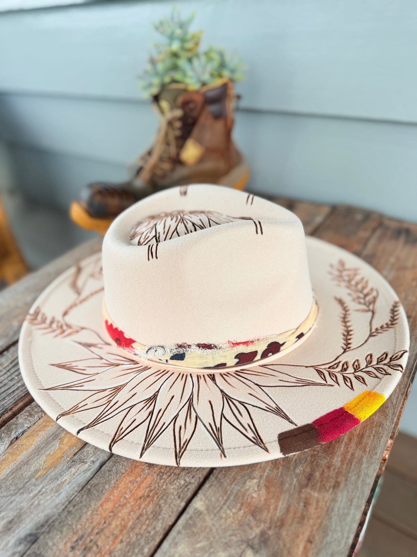 Wild Bloom Graffiti Fedora